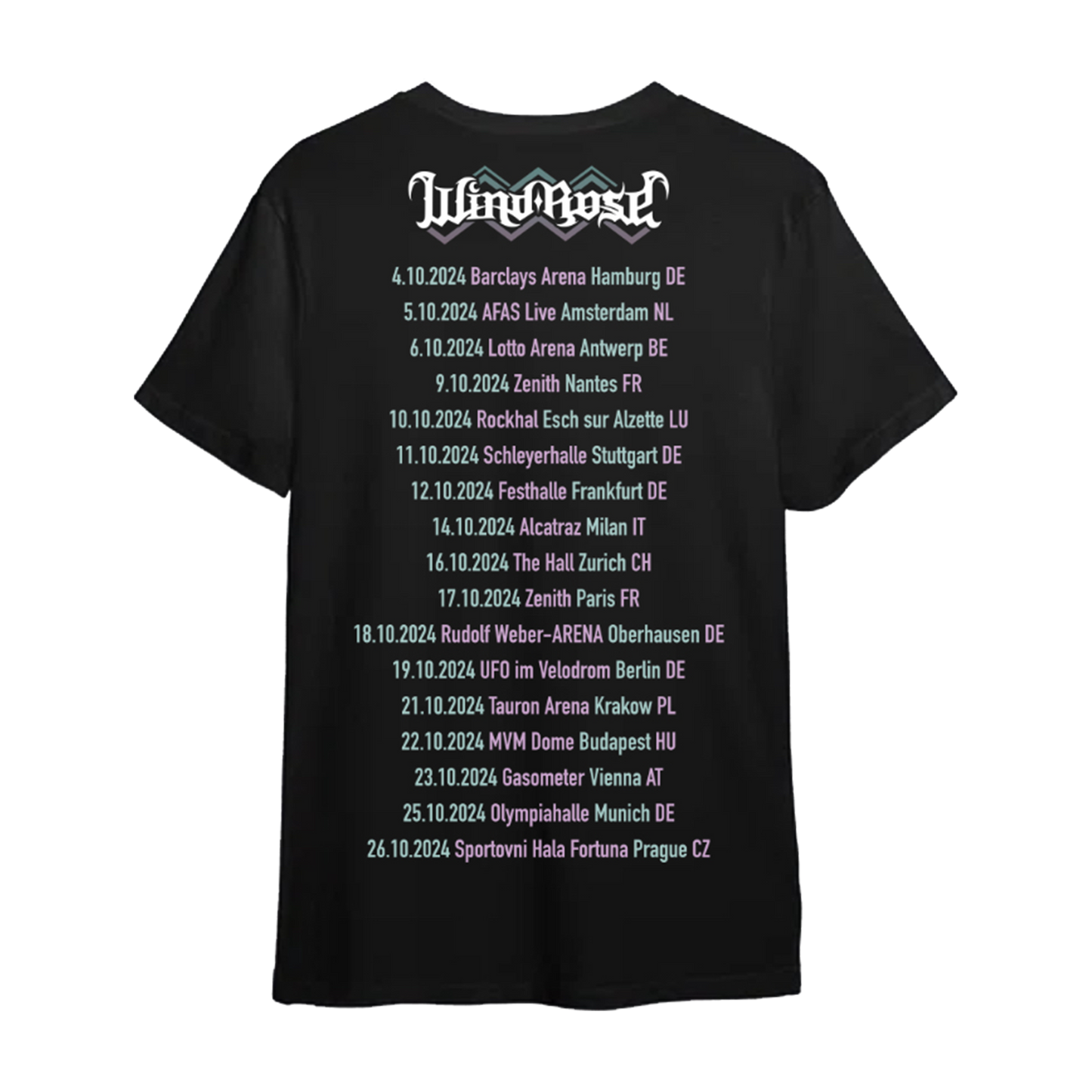 Dwarf Gate Tourshirt 2024 - T-Shirt Wind Rose