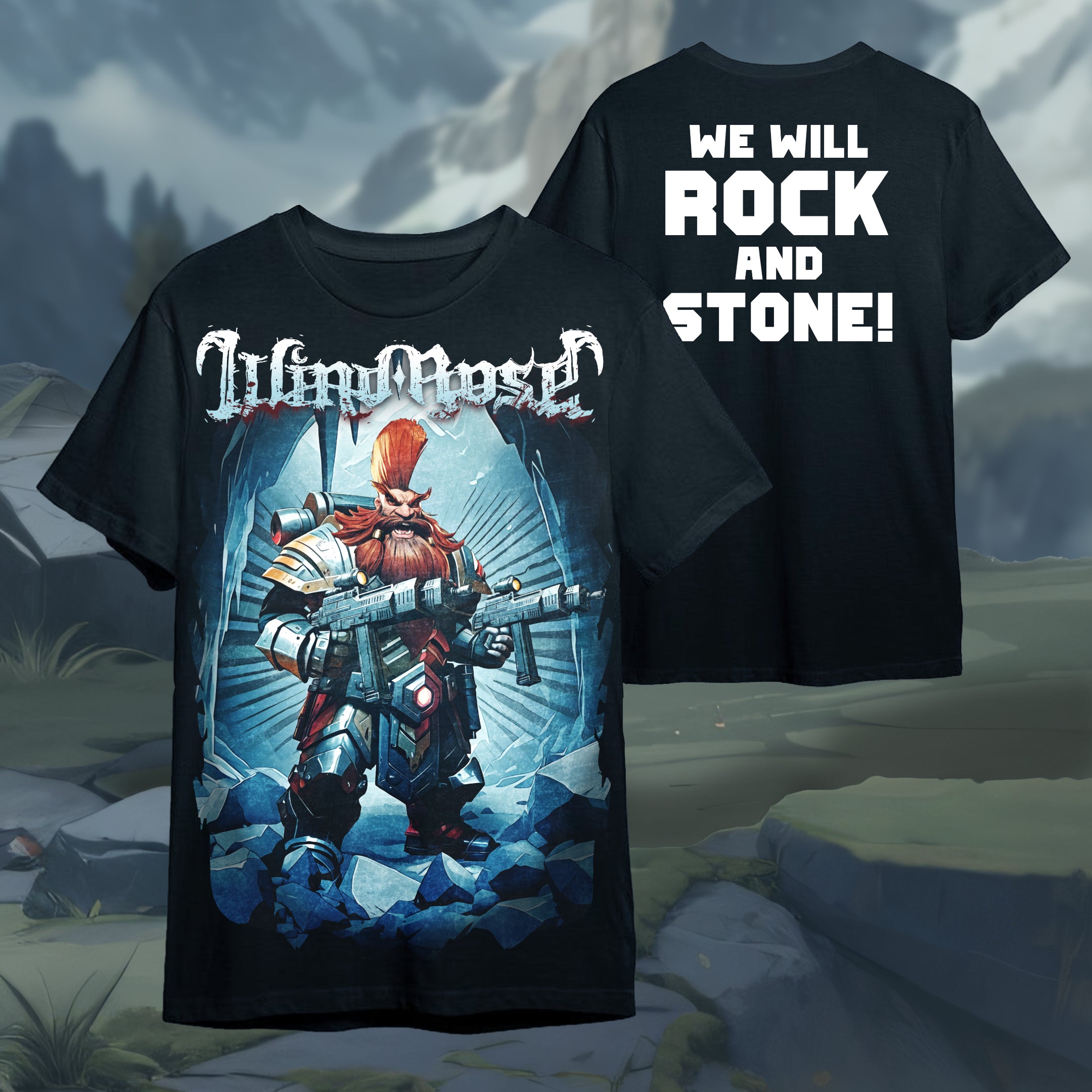 T-Shirt We Rock and Stone – OFFICIAL WINDROSE MERCHANDISE STORE