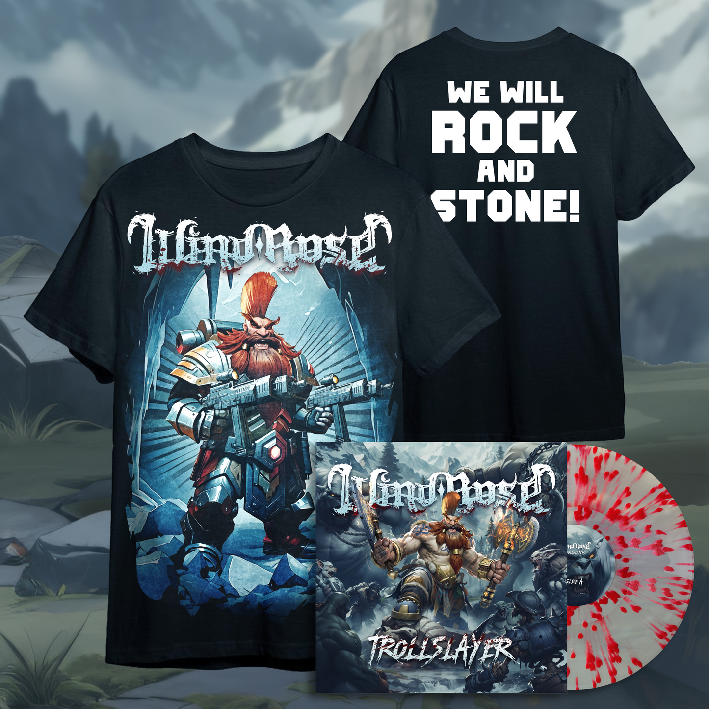 Trollslayer - Vinyl Bundle (Limited Vinyl + Exclusive T-Shirt) - OFFICIAL WINDROSE MERCHANDISE STORE