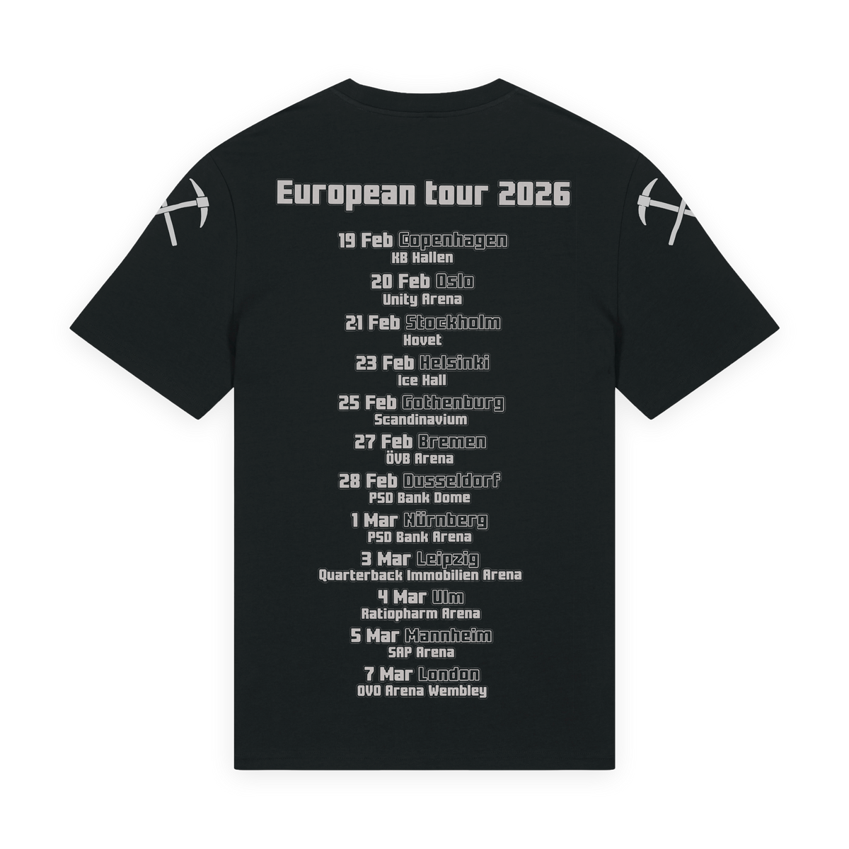 Diggy Hole Europe Tour 2026 - T-Shirt Wind Rose