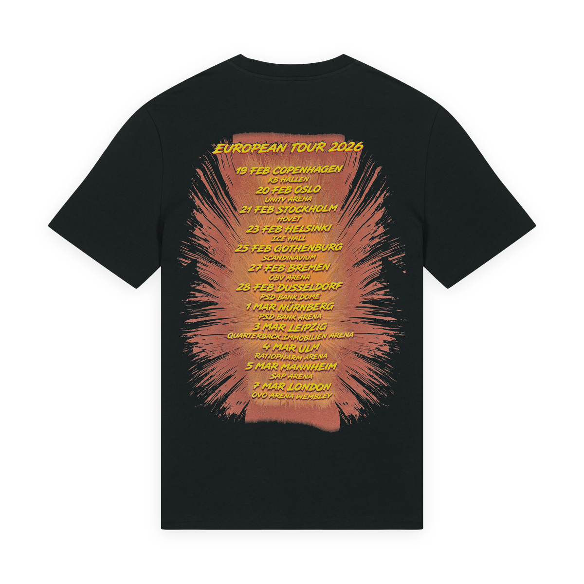 Throne Europe Tour 2026 - T-Shirt Wind Rose