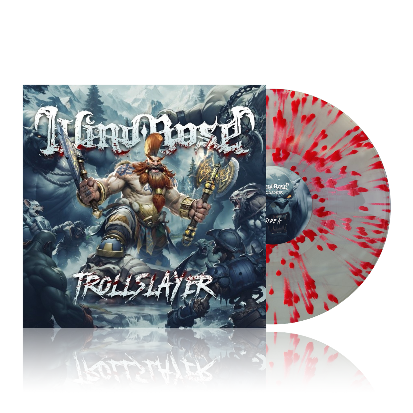 Trollslayer - Splatter Trans Clear Red Limited Vinyl Wind Rose