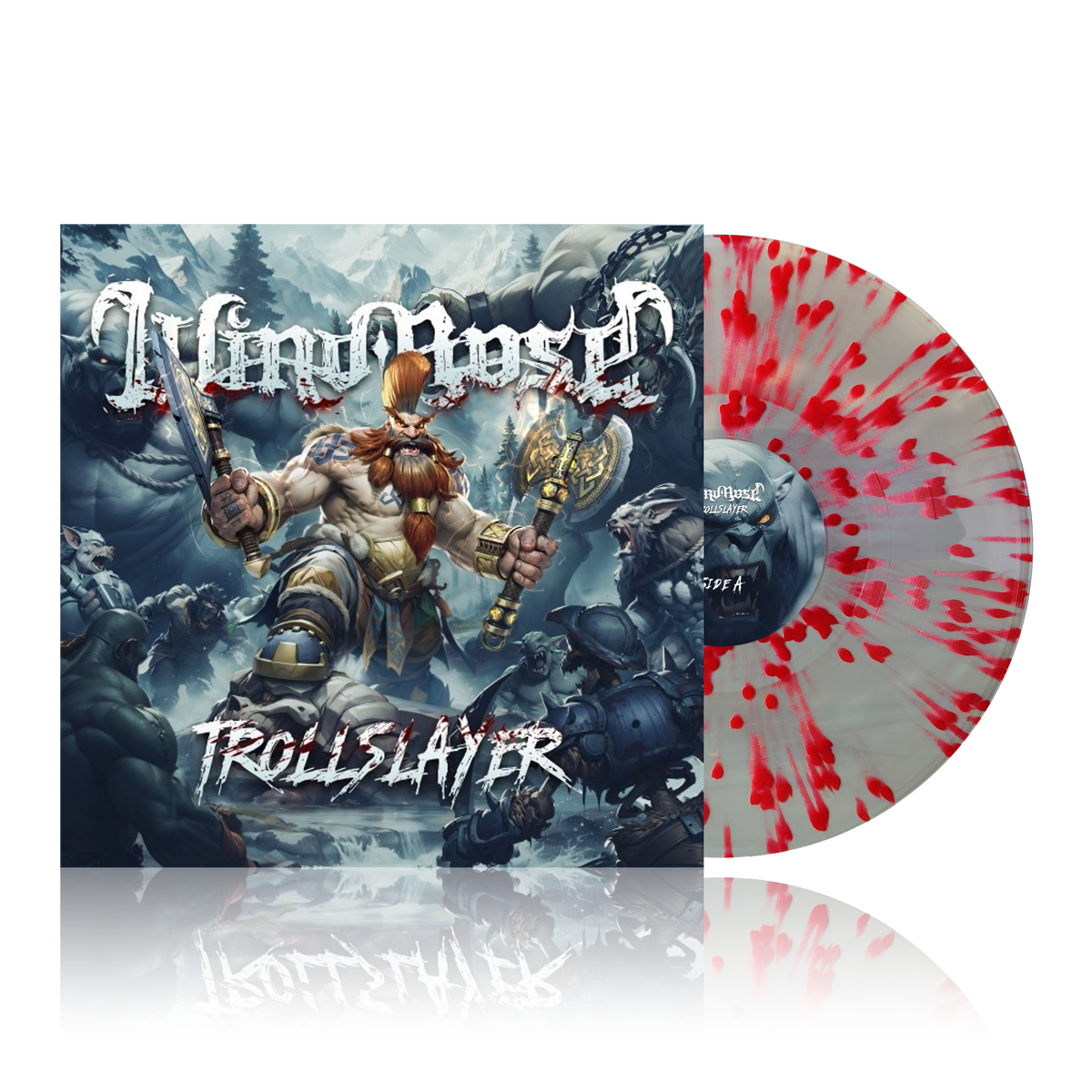 Trollslayer - Splatter Trans Clear Red Limited Vinyl Wind Rose