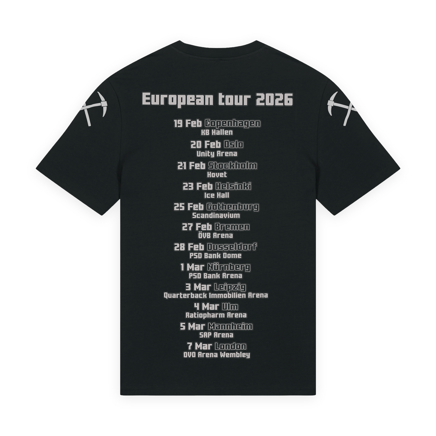 Diggy Hole Europe Tour 2026 - T-Shirt Wind Rose
