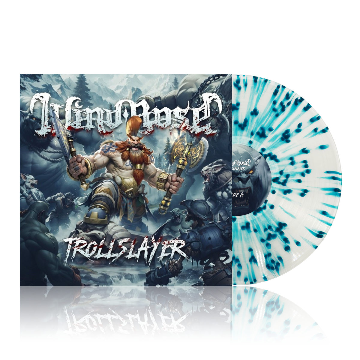 Trollslayer - Splatter Trans Clear Blue Limited Vinyl Wind Rose