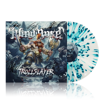 Trollslayer - Splatter Trans Clear Blue Limited Vinyl Signed Wind Rose