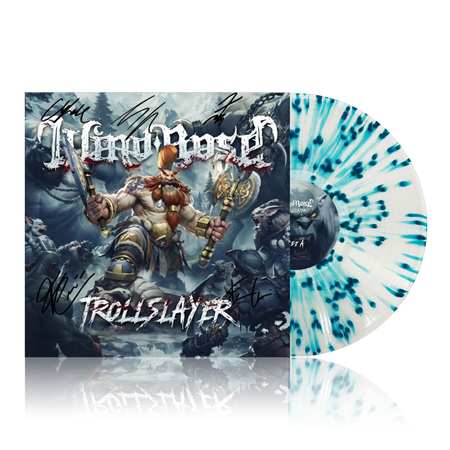 Trollslayer - Splatter Trans Clear Blue Limited Vinyl Signed Wind Rose
