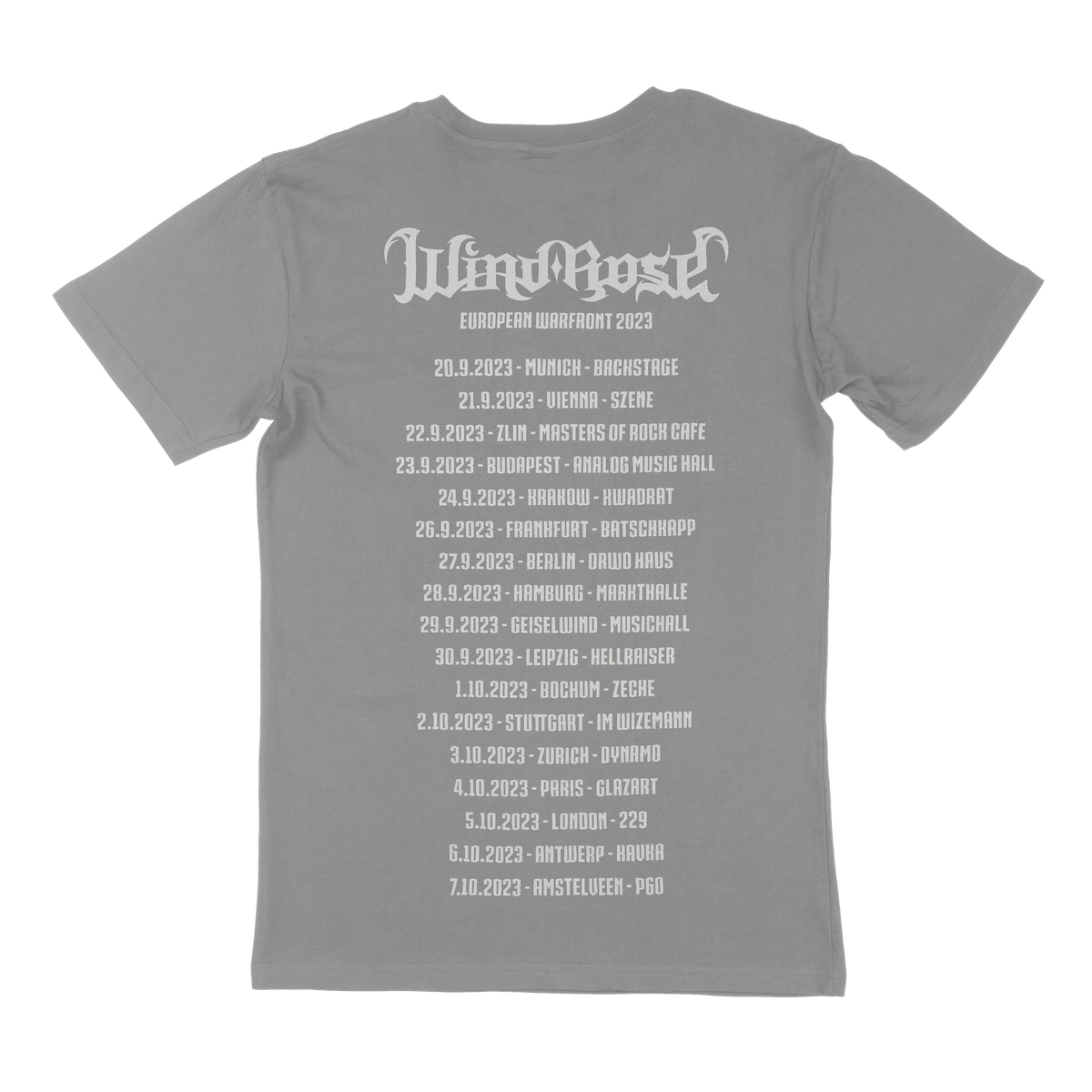 European Warfront Tour 2023 - T-Shirt Wind Rose